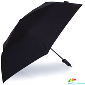 Зонт женский механический облегченный с функцией селфи-палки HAPPY RAIN (ХЕППИ РЭЙН) U43998-1 черный, однотонный