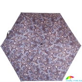 Зонт женский облегченный компактный механический ZEST (ЗЕСТ) Z25518-3259 серый, абстракция