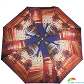 Зонт женский полуавтомат ZEST (ЗЕСТ) Z23625-4043 коричневый, города