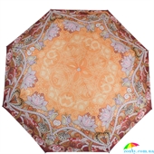 Зонт женский полуавтомат ZEST (ЗЕСТ) Z23625-4095 оранжевый, цветы