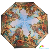 Зонт женский полуавтомат ZEST (ЗЕСТ) Z23625-4012 разноцветный, города