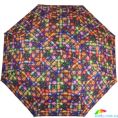 Зонт женский полуавтомат ZEST (ЗЕСТ) Z23625-4071 разноцветный, абстракция