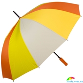 Зонт-трость женский полуавтомат FARE (ФАРЕ) FARE4584-yellow желтый, радуга (градиент)
