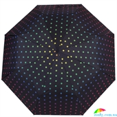 Зонт женский полуавтомат HAPPY RAIN (ХЕППИ РЭЙН) U42278-1 черный, горох