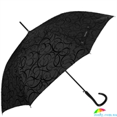 Зонт-трость женский полуавтомат PIERRE CARDIN (ПЬЕР КАРДЕН) U82289 черный, абстракция