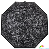 Зонт женский компактный механический HAPPY RAIN (ХЕППИ РЭЙН) U42655-5 черный, абстракция
