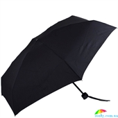 Зонт женский механический компактный облегченный FULTON (ФУЛТОН) FULL793-Black черный, однотонный