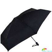 Зонт мужской компактный облегченный автомат FULTON (ФУЛТОН) FULL369-Black черный, однотонный
