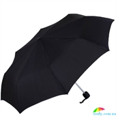Зонт мужской компактный облегченный механический  FULTON (ФУЛТОН) FULL353-Black черный, однотонный