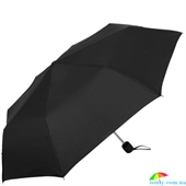 Зонт мужской компактный механический  FULTON (ФУЛТОН) FULG560-Black черный, однотонный