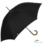 Зонт-трость мужской механический FULTON(ФУЛТОН) FULG807-Black черный, однотонный