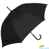 Зонт-трость мужской механический FULTON (ФУЛТОН) FULL776-Black черный, однотонный