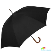 Зонт-трость мужской механический FULTON(ФУЛТОН) FULG808-Black черный, однотонный