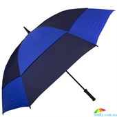 Зонт-трость противоштормовой мужской механический FULTON (ФУЛТОН) FULS669-Blue-Navy синий, полоска