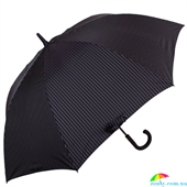 Зонт-трость мужской полуавтомат FULTON(ФУЛТОН) FULG451-City-Stripe-Black черный, полоска