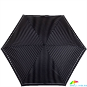 Зонт женский механический компактный облегченный FULTON (ФУЛТОН) FULL501-ClassicsBlack-pol черный, полоска