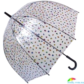 Зонт-трость женский механический FULTON (ФУЛТОН) FULL042-Candy-Leopard прозрачный, абстракция