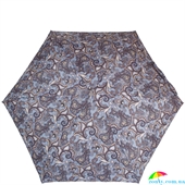 Зонт женский облегченный компактный механический ZEST (ЗЕСТ) Z55518-3259 серый, абстракция