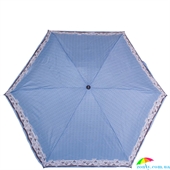 Зонт женский компактный облегченный автомат DOPPLER (ДОППЛЕР) DOP747465SI02 голубой, горох