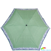 Зонт женский компактный облегченный автомат DOPPLER (ДОППЛЕР) DOP747465SI03 зеленый, горох