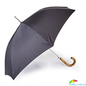 Зонт-трость мужской DOPPLER (ДОППЛЕР) DOP740167-1 черный, полоска