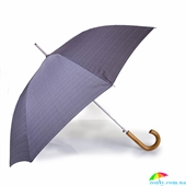 Зонт-трость мужской DOPPLER (ДОППЛЕР) DOP740167-4 серый, клетка