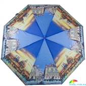Зонт женский механический компактный облегченный MAGIC RAIN (МЭДЖИК РЕЙН) ZMR1223-08 синий, города