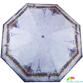 Зонт женский механический компактный облегченный MAGIC RAIN (МЭДЖИК РЕЙН) ZMR51224-6 голубой, города