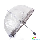 Зонт-трость детский облегченный механический FULTON (ФУЛТОН) FUL605-LitlleHelper прозрачный, абстракция