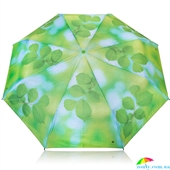 Зонт женский механический компактный облегченный MAGIC RAIN (МЭДЖИК РЕЙН) ZMR1231-4 зеленый, природа