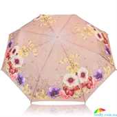 Зонт женский механический компактный облегченный MAGIC RAIN (МЭДЖИК РЕЙН) ZMR1231-5 розовый, цветы