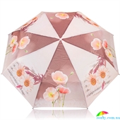 Зонт женский механический компактный облегченный MAGIC RAIN (МЭДЖИК РЕЙН) ZMR1232-10 розовый, цветы