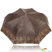 Зонт женский автомат TRUST (ТРАСТ) ZTR32473-1627 коричневый, абстракция