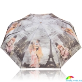 Зонт женский компактный облегченный механический TRUST (ТРАСТ) ZTR58475-1616 серый, города