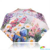 Зонт женский компактный облегченный механический TRUST (ТРАСТ) ZTR58475-1636 разноцветный, цветы