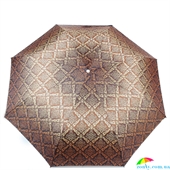 Зонт женский полуавтомат ZEST (ЗЕСТ) Z23629-3273B коричневый, абстракция