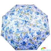 Зонт женский компактный механический FULTON (ФУЛТОН) FULL354-Blue-tulip фиолетовый, цветы