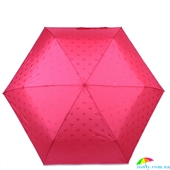 Зонт женский компактный облегченный супертонкий механический FULTON (ФУЛТОН) FULL553-Love-shine розовый, абстракция