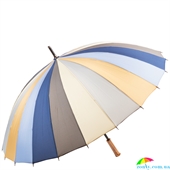 Зонт-трость женский механический Три Слона RE-E-2400-2 разноцветный, радуга (градиент)