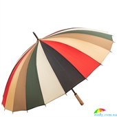 Зонт-трость женский механический Три Слона RE-E-2400-3 разноцветный, радуга (градиент)
