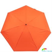 Зонт женский механический компактный облегченный ТРИ СЛОНА RE-E-673D-5 оранжевый, однотонный