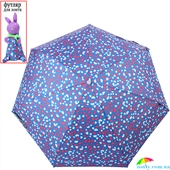 Зонт детский компактный облегченный механический H.DUE.O (АШ.ДУЭ.О) HDUE-157-4 синий, абстракция