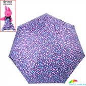 Зонт детский компактный облегченный механический H.DUE.O (АШ.ДУЭ.О) HDUE-157-1 фиолетовый, абстракция
