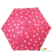 Зонт женский компактный облегченный механический H.DUE.O (АШ.ДУЭ.О) HDUE-160-1 розовый, абстракция