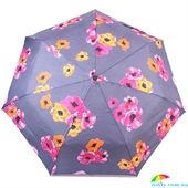 Зонт женский облегченный автомат HAPPY RAIN (ХЕППИ РЭЙН) U46855-6 серый, цветы