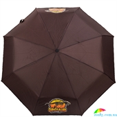 Зонт детский механический компактный облегченный ART RAIN (АРТ РЕЙН) ZAR3517-89 коричневый, животные