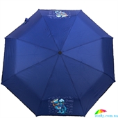 Зонт детский механический компактный облегченный ART RAIN (АРТ РЕЙН) ZAR3517-93 синий, абстракция