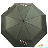 Зонт детский механический компактный облегченный ART RAIN (АРТ РЕЙН) ZAR3517-96 зеленый, люди