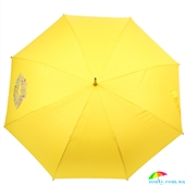 Зонт-трость женский полуавтомат с UV-фильтром DOPPLER (ДОППЛЕР) DOP740765KI-1 желтый, абстракция