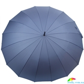 Зонт-трость мужской полуавтомат DOPPLER (ДОППЛЕР) DOP741963DMA синий, однотонный